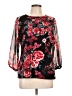 Elle Black 3/4 Sleeve Blouse Size L - photo 1