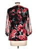 Elle Black 3/4 Sleeve Blouse Size L - photo 2