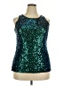 PrettyGuide 100% Polyester Teal Sleeveless Top Size XXL - photo 1
