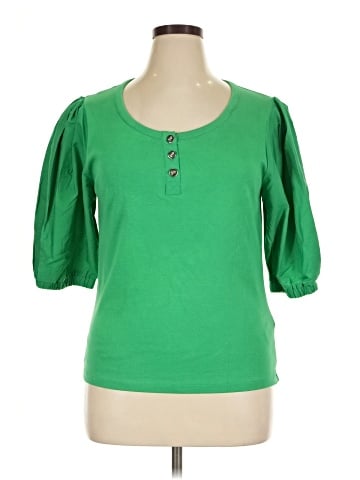 Lauren by Ralph Lauren 3/4 Sleeve T-Shirt (view 1)