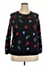 Talbots Stars Black Pullover Sweater Size 2X Petite - photo 1