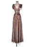 Mac Duggal 100% Polyester Brown Cocktail Dress Size 6 - photo 1