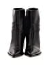 Zara 100% Leather Black Ankle Boots Size EU 37 - photo 2