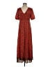 Sézane Paisley Red Casual Dress Size EU (FR) 36 / US 4 - photo 1