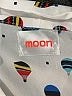 Moon 100% Polyester Print Ivory Short Sleeve Blouse Size L - photo 7