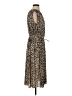 H&M 100% Polyester Animal Print Brown Casual Dress Size S - photo 4