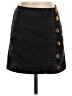 Free People Solid Black Denim Skirt Size 4 - photo 1