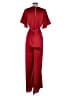 Windsor 100% Polyester Solid Red Jumpsuit Size S - photo 2