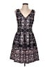 Vince Camuto Paisley Blue Black Cocktail Dress Size 10 - photo 1