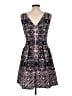 Vince Camuto Paisley Blue Black Cocktail Dress Size 10 - photo 2