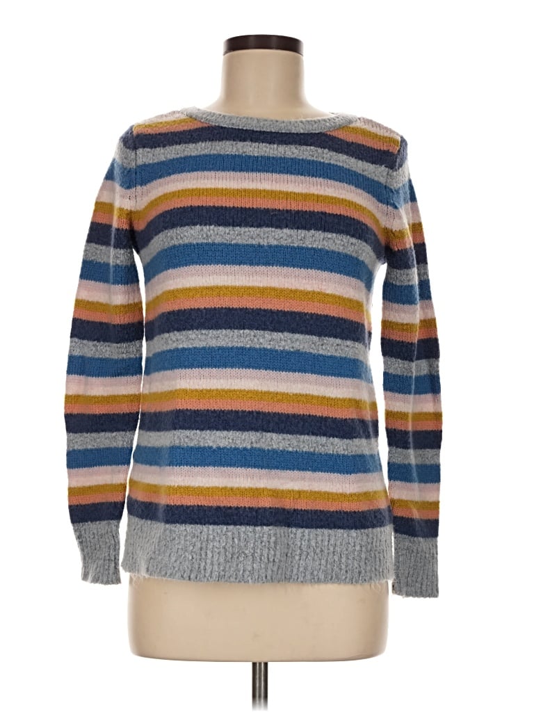 Pre-owned Ann Taylor Loft Pullover Sweater In Blue