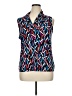 Anne Klein Blue Sleeveless Blouse Size XL - photo 1