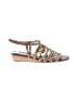 Carlos Gold Wedges Size 7 - photo 1