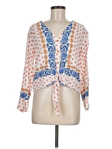 Maeve by Anthropologie 3/4 Sleeve Blouse (view 1)