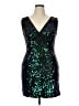 Assorted Brands Stars Teal Cocktail Dress Size XL - photo 1