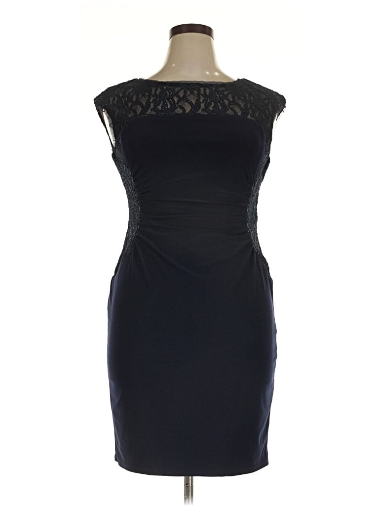Pre-owned R & M Richards Cocktail Dress In Black