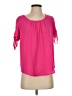 Love J 100% Polyester Pink Short Sleeve Blouse Size M - photo 1