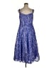 ELOQUII 100% Polyester Stars Blue Cocktail Dress Size 16 Plus - photo 1