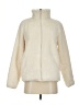 Uniqlo 100% Polyester Solid Ivory Faux Fur Jacket Size S - photo 1