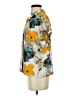 Unbranded 100% Polyester Floral Yellow Short Sleeve Blouse Size S - photo 5