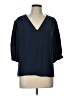 Worthington 100% Polyester Blue 3/4 Sleeve Blouse Size L - photo 1