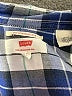 Levi's 100% Cotton Plaid Blue Long Sleeve Button-Down Shirt Size XL - photo 7