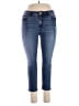Time and Tru Hearts Blue Jeans Size 14 Petite - photo 1