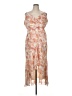Express 100% Polyester Paisley Orange Cocktail Dress Size XL - photo 1
