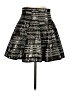Muse By Marchesa 100% Polyester Metallic Silver Formal Skirt Size 4 - photo 2