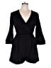 New York & Company Solid Black Romper Size M - photo 1