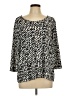 Chico's Black 3/4 Sleeve Blouse Size XL (3) - photo 1
