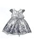Jona Michelle 100% Polyester Silver Dress Size 5 - photo 2