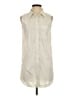 Athleta Ivory Sleeveless Button-Down Shirt Size S - photo 1