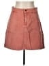 Roxy 100% Cotton Orange Denim Skirt Size L - photo 1