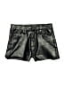 Love, Fire 100% Polyurethane Metallic Silver Black Shorts Size 25 waist - photo 1