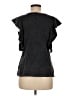 ALLSAINTS Black Short Sleeve Top Size 6 - photo 2
