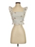 Kirious 100% Cotton Ivory Sleeveless Blouse Size XS - photo 1