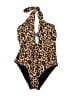 Cupshe Animal Print Brown One Piece Swimsuit Size S - photo 1