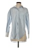 Maeve Color Block Blue Long Sleeve Button-Down Shirt Size XS - photo 1