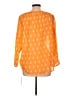 Roller Rabbit 100% Cotton Orange 3/4 Sleeve Blouse Size L - photo 2