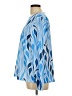 Unbranded 100% Polyester Blue Long Sleeve Blouse Size XL - photo 5