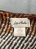 Le Moda 100% Polyester Brown Orange Poncho One size - photo 7