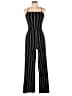 Mind Code Stripes Black Jumpsuit Size L - photo 1