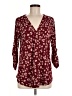Beacon Burgundy 3/4 Sleeve Blouse Size M - photo 1