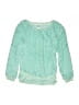 Xhilaration 100% Polyester Green Blue Pullover Sweater Size 10-12 - photo 1
