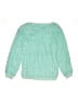 Xhilaration 100% Polyester Green Blue Pullover Sweater Size 10-12 - photo 2