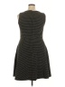 Merona Houndstooth Black Casual Dress Size XXL - photo 2