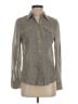Tory Burch 100% Cotton Tweed Gray Long Sleeve Button-Down Shirt Size 4 - photo 1