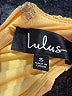 Lulus 100% Polyester Yellow Cocktail Dress Size S - photo 7