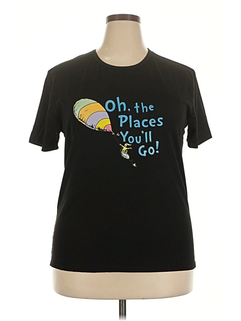 Pre-owned Unbranded Active T-shirt In Black